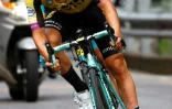 Le Slovène Primoz Roglic dans la descente de la 15e étape du Tour d'Italie vers Côme, le 6 mai 2019