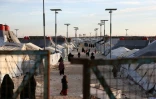 Vue du camp de al-Hol, dans le nord-est de la Syrie, le 21 janvier 2026