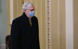 Le chef de la minorité républicaine au Sénat Mitch McConnell, le 13 février 2021 à Washington
