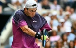 Le Britannique Jack Draper en quart de finale de l'US Open contre l'Australien Alex de Minaur le 4 septembre 2024 à New York