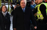 L'ancien Premier ministre écossais Alex Salmond, jugé pour des agressions sexuelles, arrive à la la Haute Cour d'Edimbourg, le 9 mars 2020