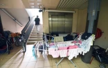 Un ancien bâtiment d'EDF occupé par des associations pour y loger des mal-logés à Toulouse le 9 juillet 2014