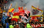La joie des supporters lensois lors du match contre Troyes, le 9 septembre 2022 au stade Bollaert