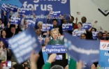 Hillary Clinton lors d'un meeting le 22 mars 2016 Ă Seattle