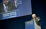 Michel Delebarre, alors maire de Dunkerque, à Copenhague, le 23 mars 2012