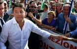 L'ancien président du Conseil italien Matteo Renzi lors d'un meeting du Parti démocrate à Rome, le 30 septembre 2018