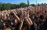 La foule des spectateurs lors du "Global Citizen Festival" le 24 septembre 2016 à New York