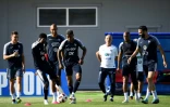Séance d'entraînement pour les Bleus au camp de base d'Istra, le 1er juillet 2018, à 5 jours du match contre l'Uruguay