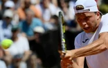 Le Français Alexandre Müller lors de son match du 3e tour du Masters 1000 de Rome face au Russe Andrey Rublev le 13 mai 2024