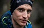Le Français Xavier Gachet pose à la veille de la 35e édition de la Pierra Menta, transformée en Championnat du monde longue distance par équipes en raison de la crise sanitaire, le 12 mars 2021 à Arêches-Beaufort