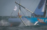 L'Imoca For People, lors du départ au Havre, le 7 novembre 2023