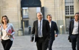 Arrivée à Matignon du patron de la CFDT Laurent Berger (c) le 9 juillet 2020 pour une rencontre avec d'autres partenaires sociaux et le nouveau Premier ministre Jean Castex