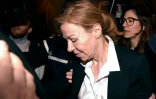 Patricia Ménard, l'ancienne épouse de Jérôme Cahuzac, à son arrivée au tribunal, à Paris le 8 février 2016
