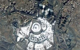 Photo satellite diffusée par l'Agence de presse saoudienne (SPA) le 27 juin 2023 et qui montre la Kaaba, le site le plus sacré de l'islam, à la Grande Mosquée de La Mecque, lors du pèlerinage annuel du Hajj