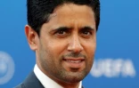 Le président du PSG Nasser Al-Khelaïfi arrive au tirage au sort de la phase de poules de la Ligue des champions, le 30 août 2018 à Monaco    
