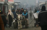 Une rue de Khan Younès, dans le sud de la bande de Gaza, le 17 janvier 2025