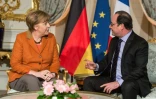 Le président français, François Hollande, et la chancelière allemande Angela Merkel, à Strasbourg le 7 février 2016