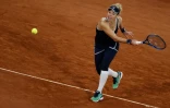 L'Allemande Laura Siegemund face à Kristina Mladenovic à Roland-Garros, le 29 septembre 2020