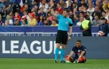 Kylian Mbappé blessé contre le Danemark en match comptant pour la Ligue des nations, le 3 juin 2022 au Stade de France 