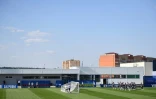 Le domaine ultra sécurisé qui accueille l'équipe de France pour sa Coupe du monde en Russie, le 18 juin 2018 à Istra