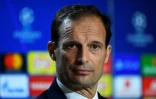 L'entraîneur de la Juventus, Massimiliano Allegri, en conférence de presse à Madrid, le 19 février 2019