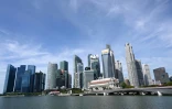 Le quartier financier de la ville de Singapour, le 14 avril 2021