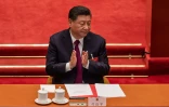 Le président chinois Xi Jinping au Palais du Peuple, le 11 mars 2021 à Pékin