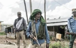 Des miliciens amhara à Dabat, le 15 septembre 2021