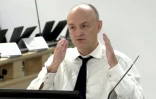 Dominic Cummings, ancien chef de cabinet de Boris Johnson, témoigne lors de l'enquête publique sur la pandémie de Covid, le 31 octobre 2023 à Londres