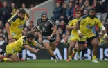 L'ailier de Toulouse Cheslin Kolbe va inscrire un essai lors de la victoire à domicile sur Clermont 47-44 en 22e journée de Top 14 le 14 avril 2019