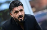 L'entraîneur de l'AC Milan Gennaro Gattuso lors d'un match de Serie A contre la Fiorentina le 22 décembre 2018 à Milan