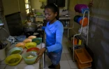Des repas servis Ă des enfants de Maracaibo par la fondation Econciencia, le 10 juin 2019