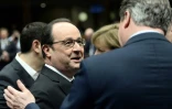 Le président français François Hollande et le Premier ministre britannique David Cameron lors du sommet européen à Bruxelles, le 18 février 2016