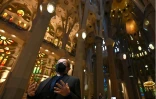 L'architecte en chef de la Sagrada Familia Jordi Fauli à l'intérieur de l'édifice de Gaudi à Barcelone le 1er décembre 2021