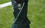 Le buteur australien Mile Jedinak à la fin du match nul contre le Danemark, le 21 juin à Samara