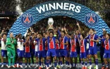 Les joueurs du PSG le soir de leur victoire en Supercoupe d'Europe contre Aston Villa à Salzbourg en Allemagne le 12 août 2026