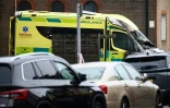Une ambulance d'une association juive endommagée à Londres, le 23 mars 2026