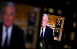 Le Premier ministre Michel Barnier lors d'une interview télévisée avec France2 à Matignon, le 3 décembre 2024