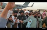 Capture d'écran à partir d'une vidéo de la chaine Al Hijrat TV affiliée aux talibans de Abdul Ghani Baradar, numéro 2 des talibans, lors de son arrivée en Afghanistan le 17 août 2021