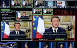 Emmanuel Macron lors de son allocution télévisée le 12 mars 2020