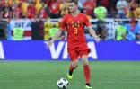 Le défenseur belge Thomas Vermaelen contre l'Angleterre le 28 juin 2018 à Kaliningrad