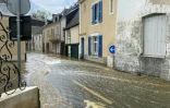 Inondations à Craon après une crue de l'Oudon, le 20 juin 2024 en Mayenne