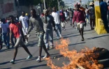 Des manifestants dans les rues de Port-au-Prince le 11 février 2019 