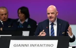 Le président de la Fifa Gianni Infantino s'exprimant durant le 72e Congrès de l'instance à Doha, le 31 mars 2022