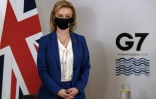 Liz Truss, Secrétaire d'État aux Affaires étrangères, du Commonwealth et du Développement du Royaume-Uni au G7, à Liverpool, Royaume-Uni, le 10 décembre 2021