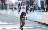 Le Slovène Tadej Pogacar remporte en solitaire l'Amstel Gold Race, le 16 avril 2023 à Valkenburg 