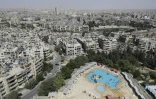 Photo de la ville syrienne d'Alep prise depuis une tour, le 4 juillet 2017