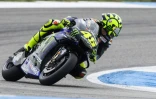 L'Italien Valentino Rossi lors des essais libres du GP des Pays-Bas, Ă Assen, le 28 juin 2019