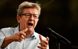 Jean-Luc Melenchon leader de la France Insoumise pendant l'université d'été du mouvement, à Marseille le 25 août 2018
