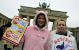 Manifestation pour défendre les droits des femmes et s'opposer au président américain Donald Trump, le 21 janvier 2018 à Berlin